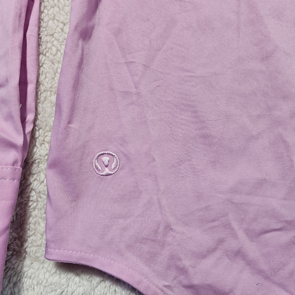 Lululemon Relaxed-Fit Poplin Button Down Shirt vitapink VITP size XL - Picture 8 of 11